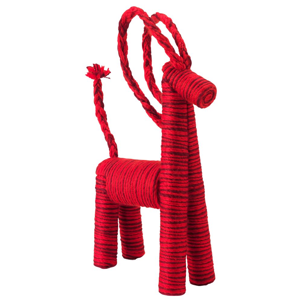 Украшение, козлик ВИНТЕР 2015, красный - схема-чертеж с размерами