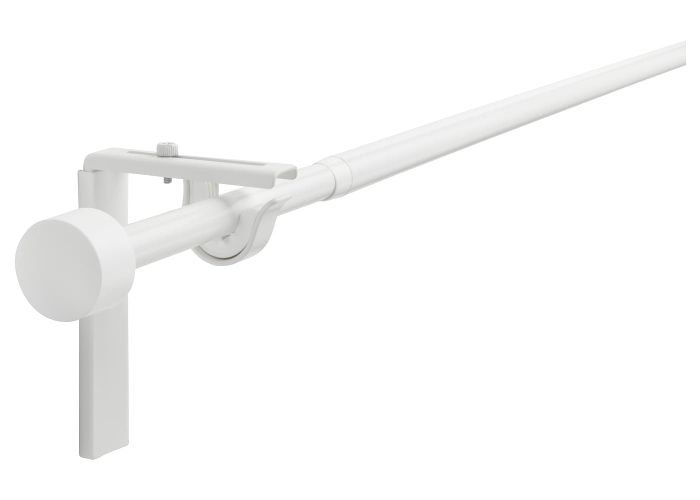 Гардинный карниз/комбинация, белый 210-385 см IKEA RÄCKA РЭККА 993.261.94