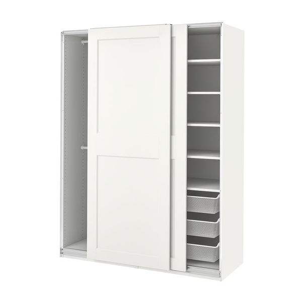 PAX / GRIMO Гардероб - белый/белый 150x66x201 см - фото 1