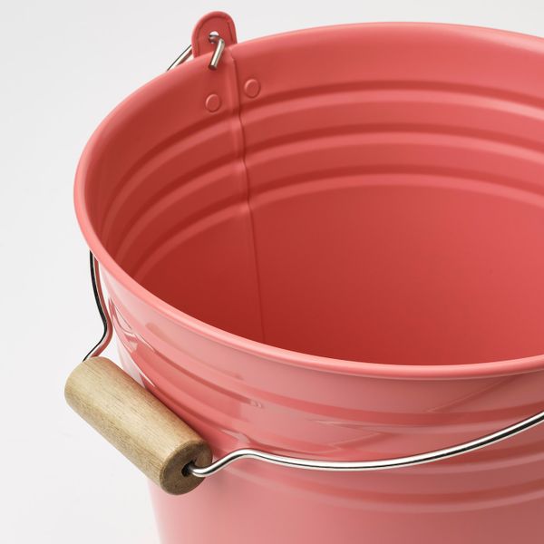 Ведро/горшок, для дома, улицы красно-розовый 10 л IKEA СОККЕР 104.539.77 - фото 2