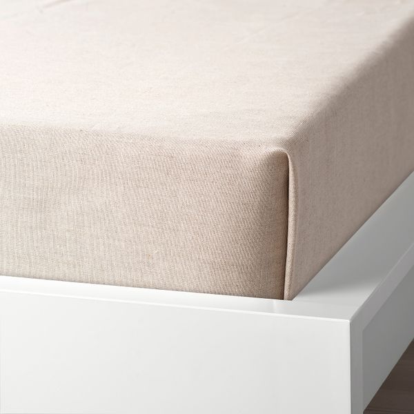 Простыня, естественный 215x215 см IKEA TOPPDÅN ТОППДОН 904.837.58 - фото 1
