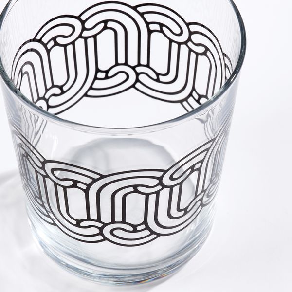 Стакан, прозрачное стекло с рисунком, черный, 30 сл IKEA SÖTRÖNN 405.711.06 - фото 4