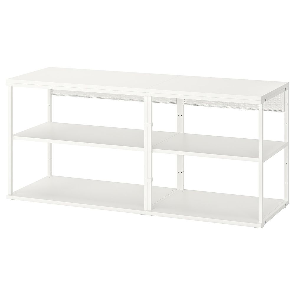 Открытый стеллаж, белый 140x40x63 см IKEA OPPHUS ОПХУС 493.252.91 - фото 1