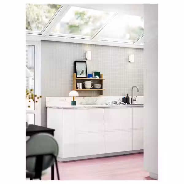 NYMÅNE Бра - белый - схема-чертеж с размерами