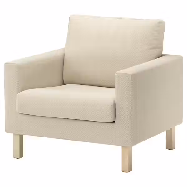 SALTSJÖBADEN САЛТСЁБАДЕН Чехол на кресло - фридтуна светло-бежевый - схема-чертеж с размерами