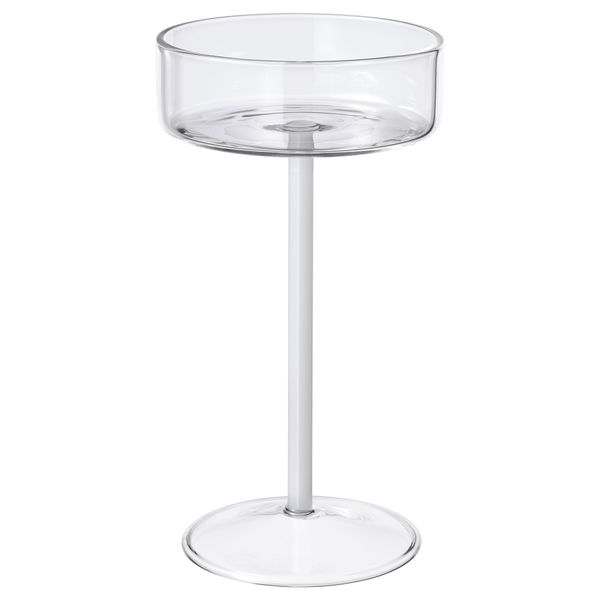 Бокал для шампанского, 15 сл, прозрачное стекло, белый IKEA VARMBLIXT 705.299.60 - фото 1