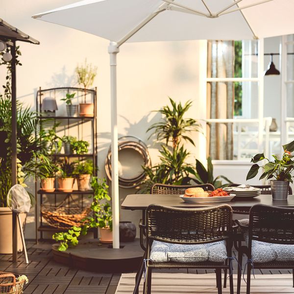 Зонт от солнца, подвесной, белый, 270 см IKEA HÖGÖN ХЁГЁН 004.453.51 - фото 4