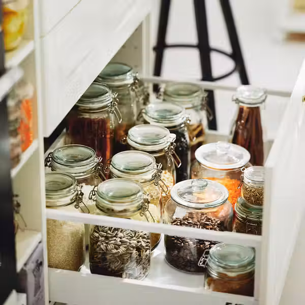 KORKEN Банка с крышкой - прозрачное стекло 2 л - фото 4