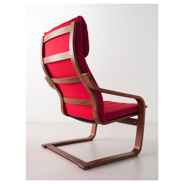 Кресло ПОЭНГ, классический коричневый, Ранста красный - фото 3