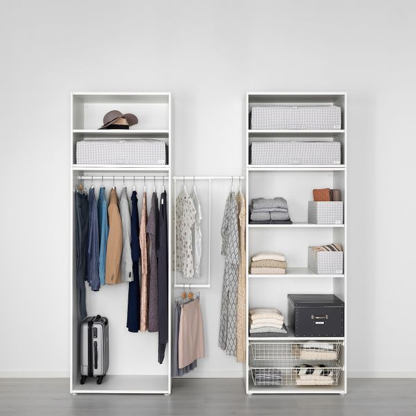 Гардероб, белый/Фоннес белый 195-220x57x241 см IKEA OPPHUS ОПХУС 792.401.44 - фото 3