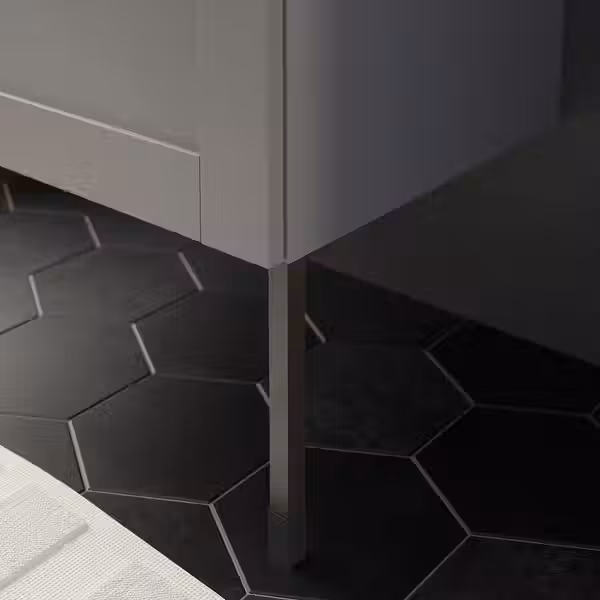 ENHET Ножки для шкафа - антрацит 23.5 см - схема-чертеж с размерами