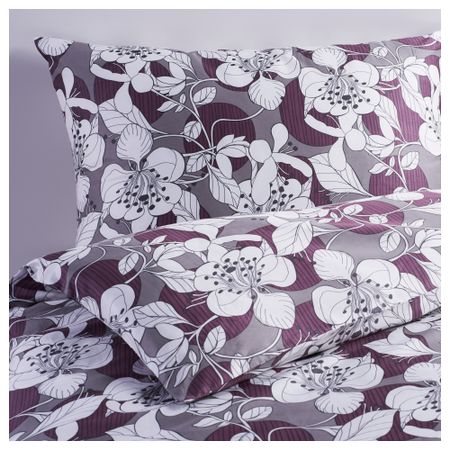Пододеяльник и 2 наволочки СТРАНДГИЛЛЕН, сиреневый цветок