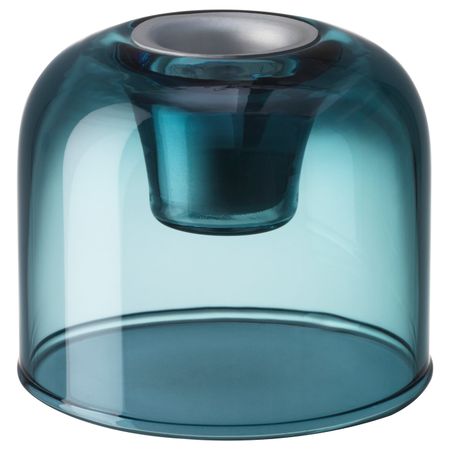 Подсвечник, синий, 7 см IKEA СМАСКИГА 104.164.85