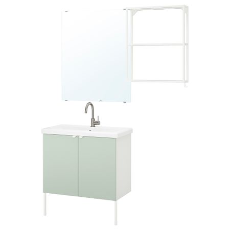 Комплект мебели для ванной,11 предмета IKEA TVÄLLEN ЛЕН ТВЭЛЛЕН, BEGIVENHET БЕГИВЕНХЕТ 594.992.57