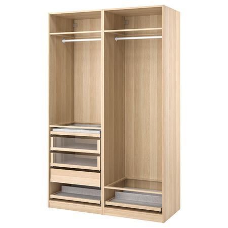 Гардероб, комбинация, под беленый дуб 150x58x236 см IKEA PAX ПАКС 193.305.62