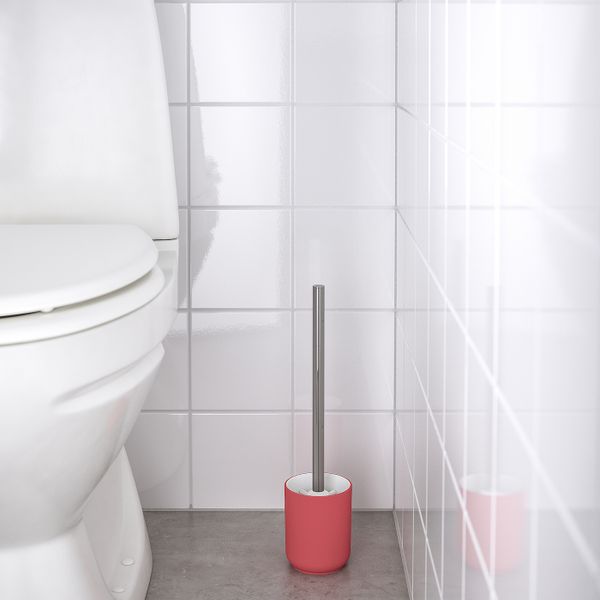 Щетка для унитаза, светло-красный IKEA EKOLN ЭКОЛЬН 604.832.17 - схема-чертеж с размерами