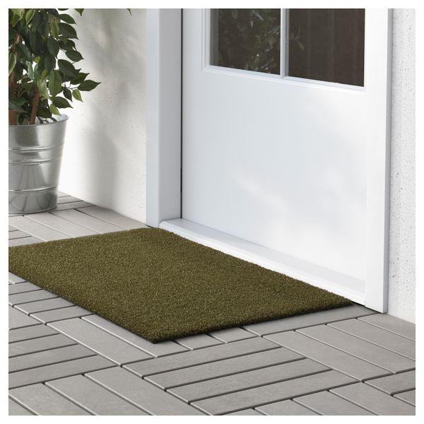 Придверный коврик ОПЛЕВ, д/дома/улицы темно-зеленый (50x80 см) - фото 3