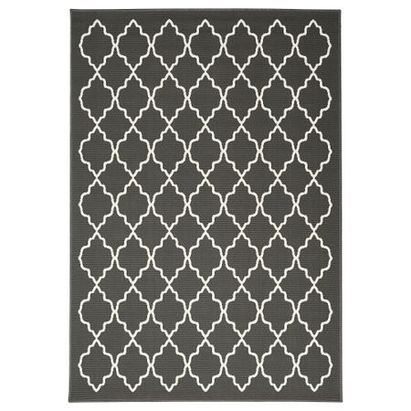 Ковер, короткий ворс ХОВСЛУНД, темно-серый (160x230 см)