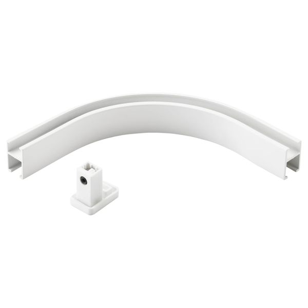 Угловое соединение для одинарной шины, белый IKEA VIDGA ВИДГА 703.707.19 - схема-чертеж с размерами