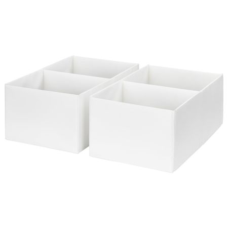 Ящик с отделениями, белый 25x41x16 см IKEA RASSLA РАССЛА 004.180.84