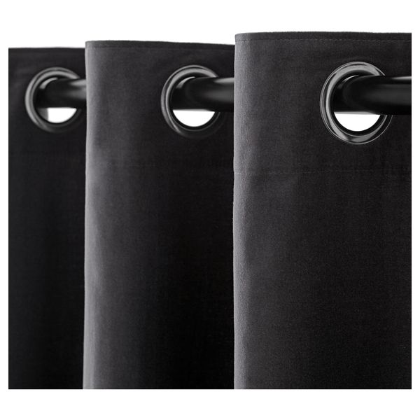 Гардины, 1 пара САНЕЛА, серый (140x300 см) - фото 3