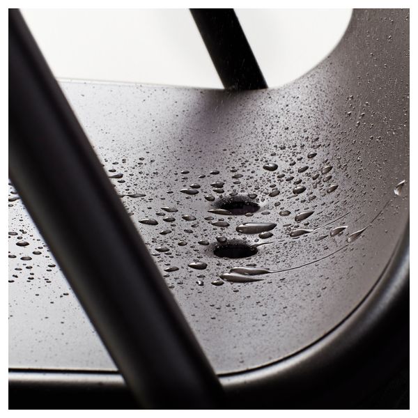 Стол + 2 стула, для сада ТУНХОЛЬМЕН, темно-коричневый - схема-чертеж с размерами