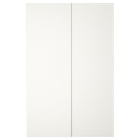 HASVIK Пара раздвижных дверей - белый 150x236 см