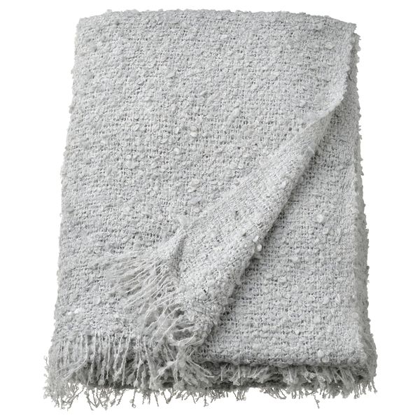 Плед, 130x170 см, серо-синий IKEA SANDBRODD 105.495.41 - фото 2