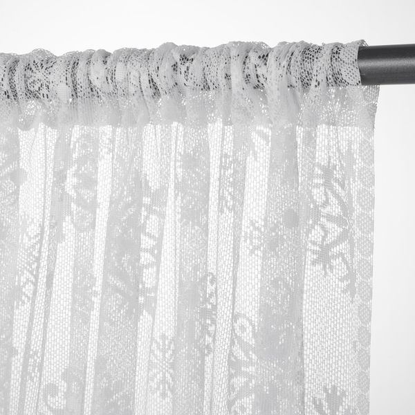 Гардины, 2 шт., белый 145x300 см IKEA ROSENMALVA РОЗЕНМАЛЬВА 104.690.73 - фото 2