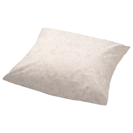 Наволочка, бежевый, белый 70x70 см IKEA JÄTTEVALLMO ЙЭТТЕВАЛЛМО 605.198.34