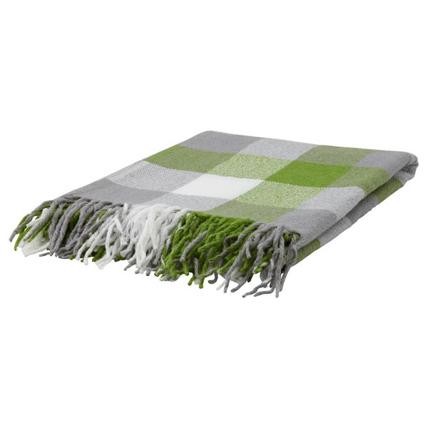 Плед АННАМИА, зелено-серый (140x205 см) - схема-чертеж с размерами