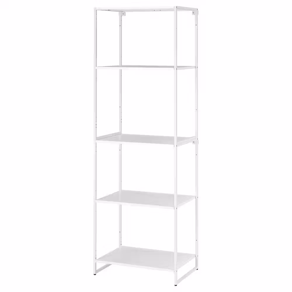 JOSTEIN Стеллаж - д/дома/улицы/металлический белый 61x40x180 см - фото 1