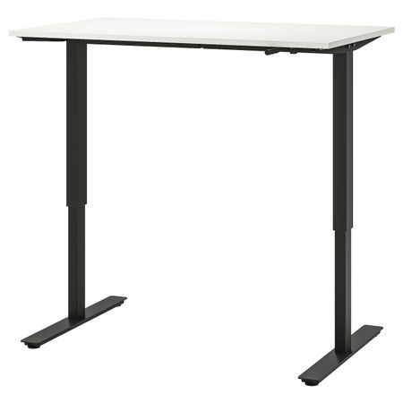 Стол/трансф, белый/антрацит 120x70 см IKEA TROTTEN ТРОТТЕН 994.295.83