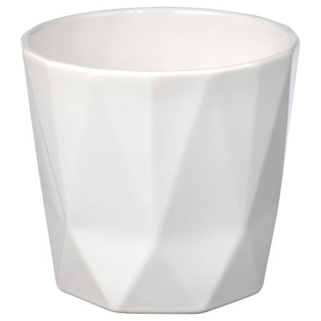 Кашпо, для дома, улицы белый с оттенком 12 см IKEA RAPSFRÖ РАПСФРЁ 505.054.32