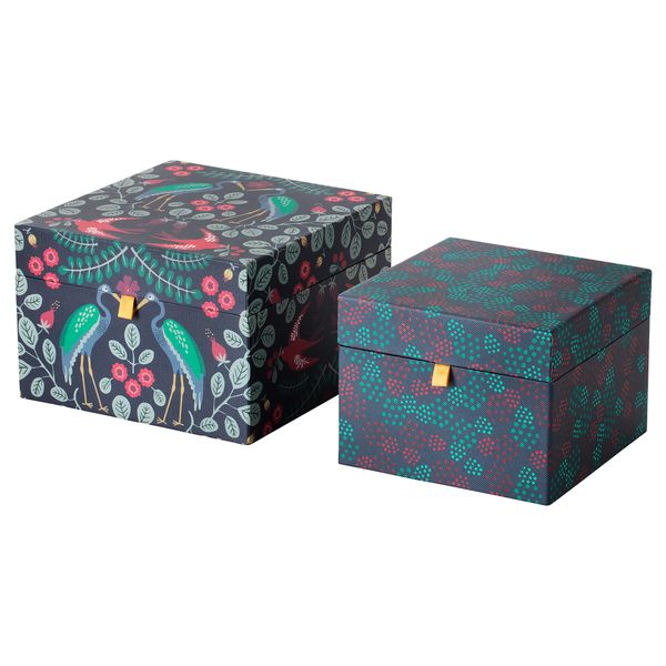 Коробка подарочная, 2 штуки АНИЛИНАРЕ, красный, зеленый - фото 1