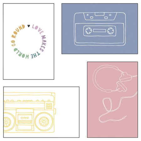 Открытка, Нежная пастель 10x15 см IKEA YLLEVAD ЮЛЛЕВАД 905.127.51