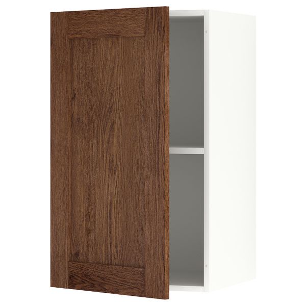 Навесной шкаф с дверцей, под коричневый мореный ясень 40x75 см IKEA KNOXHULT КНОКСХУЛЬТ 304.879.95 - фото 1