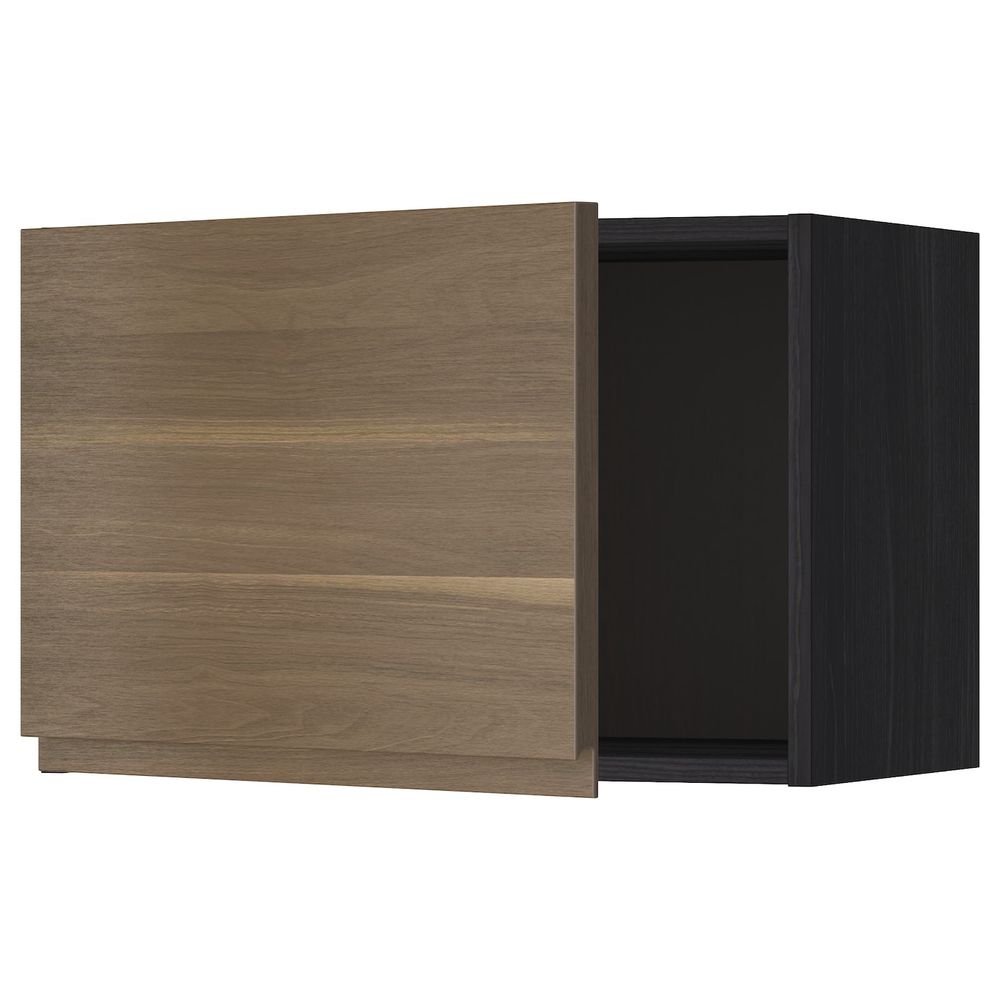 Шкаф навесной, черный/Воксторп грецкий орех 60x40 см IKEA МЕТОД 692.251.82 - схема-чертеж с размерами