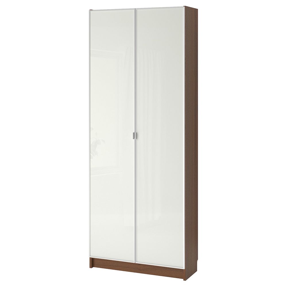 Стеллаж, коричневый ясеневый шпон 80x30x202 см IKEA BILLY БИЛЛИ / MORLIDEN МОРЛИДЕН 792.435.57 - фото 1