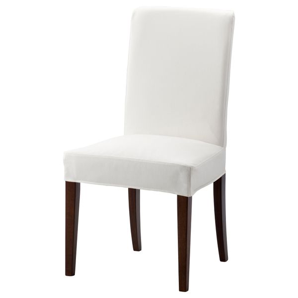 Стул ХЕНРИКСДАЛЬ, коричневый, Грэсбу белый - фото 1