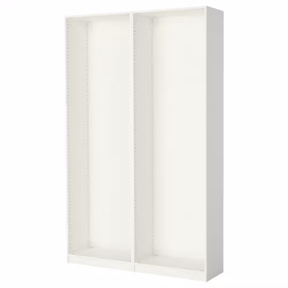 PAX 2 каркаса гардеробов - белый 150x35x236 см - фото 1