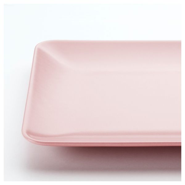 Тарелка ДИНЕРА, светло-розовый (30x20 см) - схема-чертеж с размерами