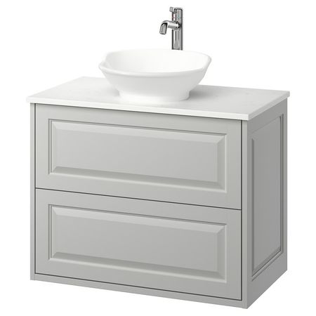 TÄNNFORSEN ТАННФОРСЕН / VÄSTERSJÖN ВЭСТЕРШЁН Шкаф с ящиками/раковина/смеситель