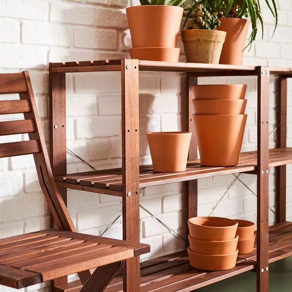 Стеллаж, для сада, 210x35x90 см, коричневая морилка IKEA TORDH ТУРД 593.164.94 - фото 4