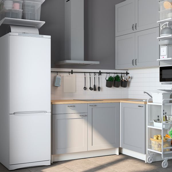 Кухня, серый 120x180x265 см IKEA KNOXHULT КНОКСХУЛЬТ 494.045.99 - схема-чертеж с размерами