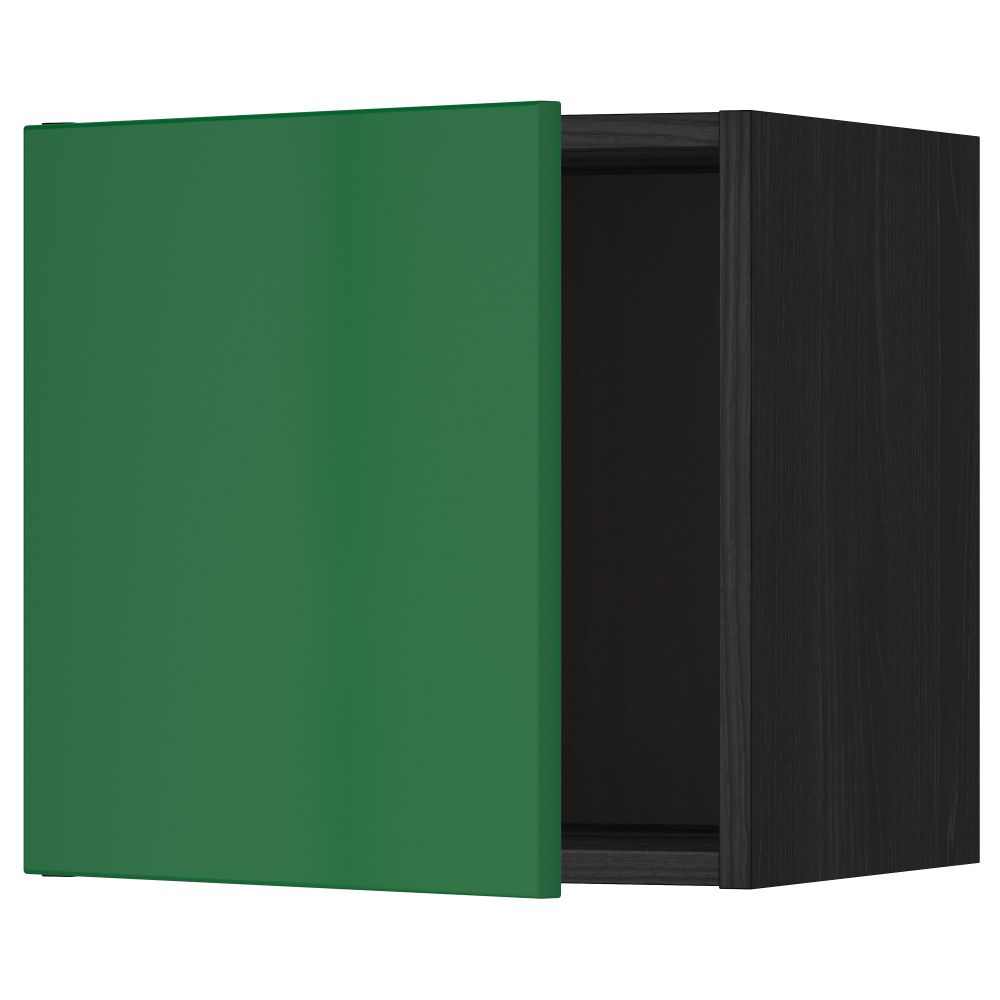 Шкаф навесной МЕТОД, черный, Флэди зеленый - схема-чертеж с размерами