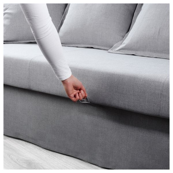 Диван-кровать 3-местный ХОЛЬМСУНД, Нордвалла классический серый - фото 3