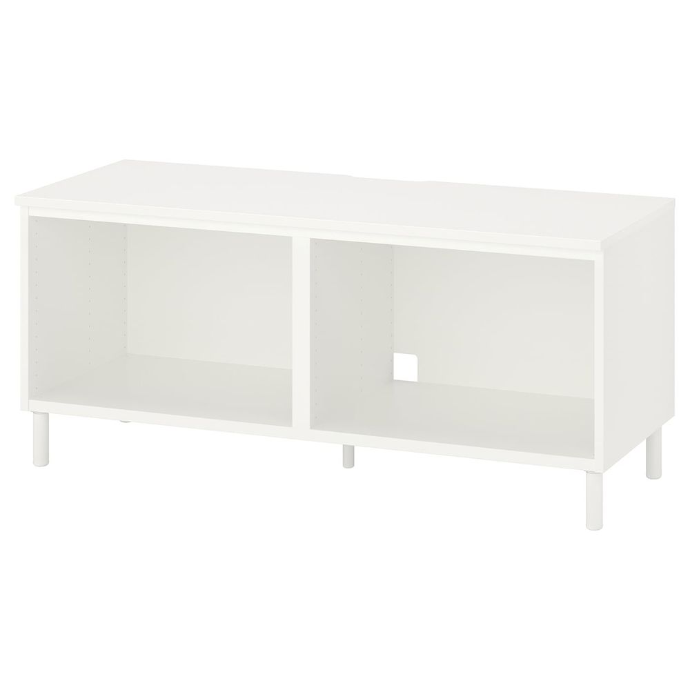 Тумба под ТВ, белый/металлический 120x42x54 см IKEA PLATSA ПЛАТСА 893.052.53 - фото 1