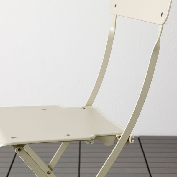 Стол + 2 складных стула,д/сада, бежевый IKEA SALTHOLMEN САЛЬТХОЛЬМЕН 492.288.98 - фото 8