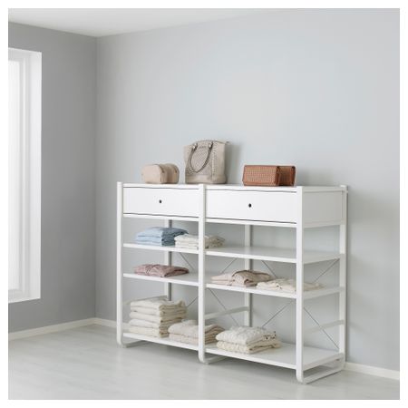 2 секции ЭЛВАРЛИ, белый (165x55x126 см)